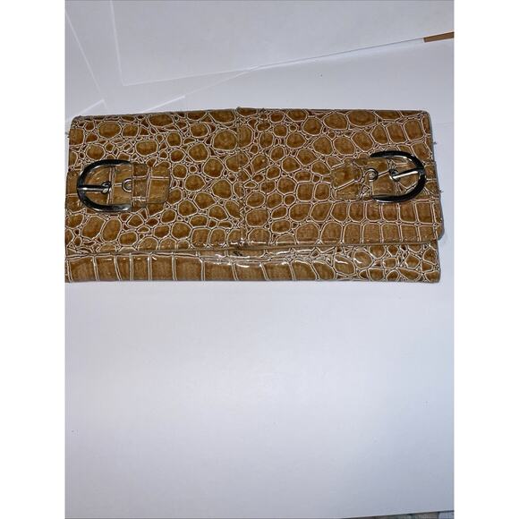 Vintage Faux Crocodile Leather Wallet - Picture 1 of 7